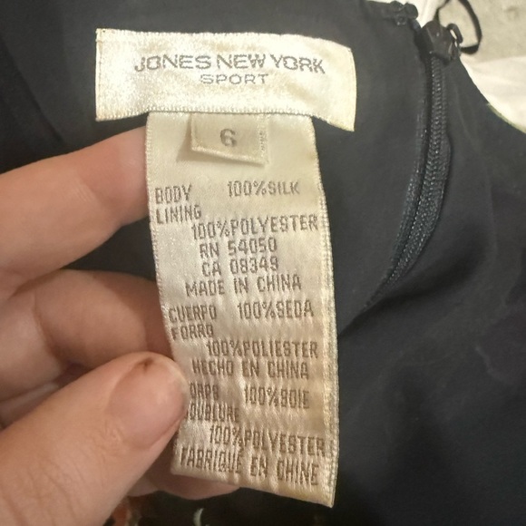 Jones New York Black floral Sleeveless Maxi Dress size 6 - Picture 8 of 9